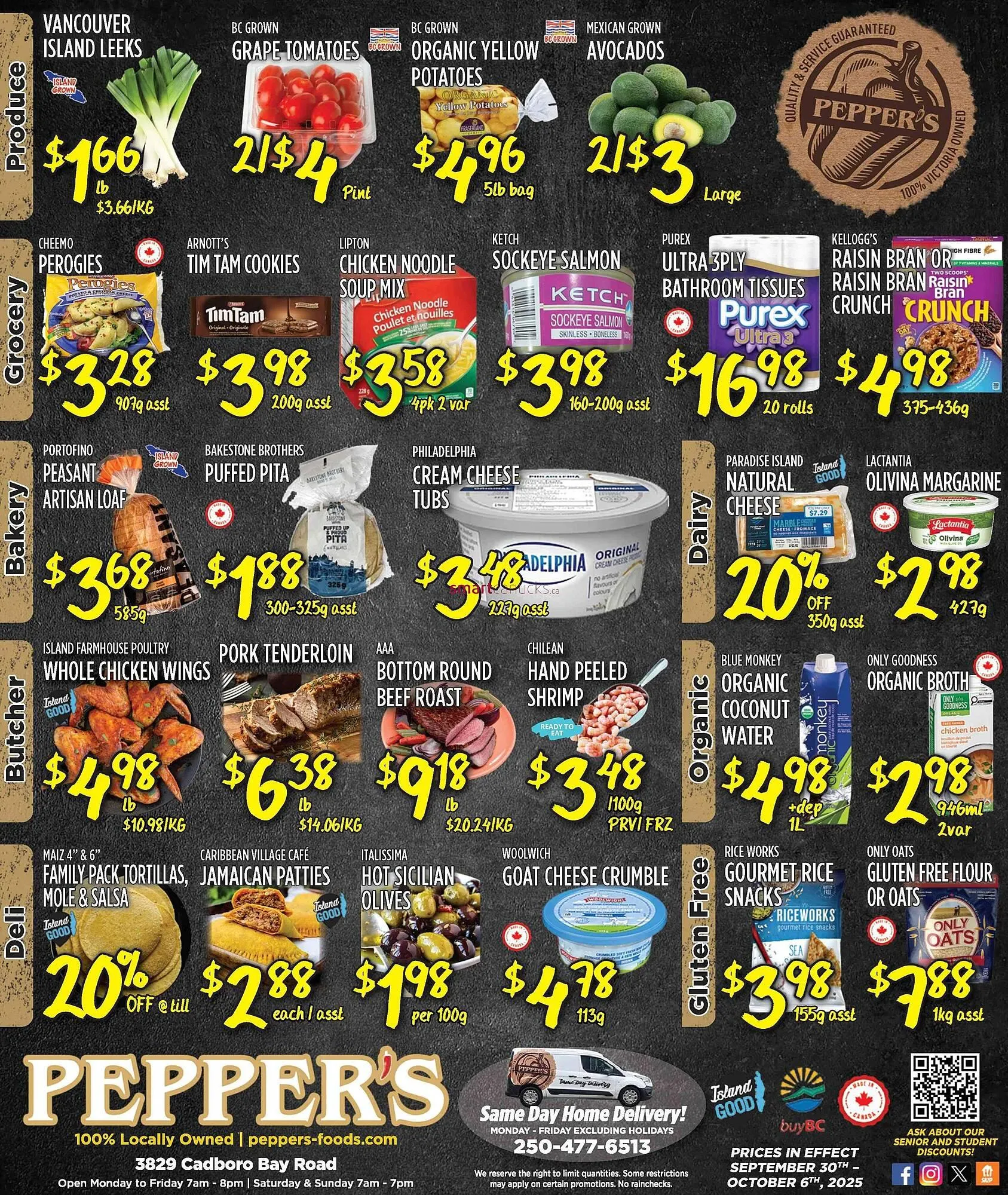 Pepper's Foods flyer from October 2 to October 8 2025 - flyer page 1