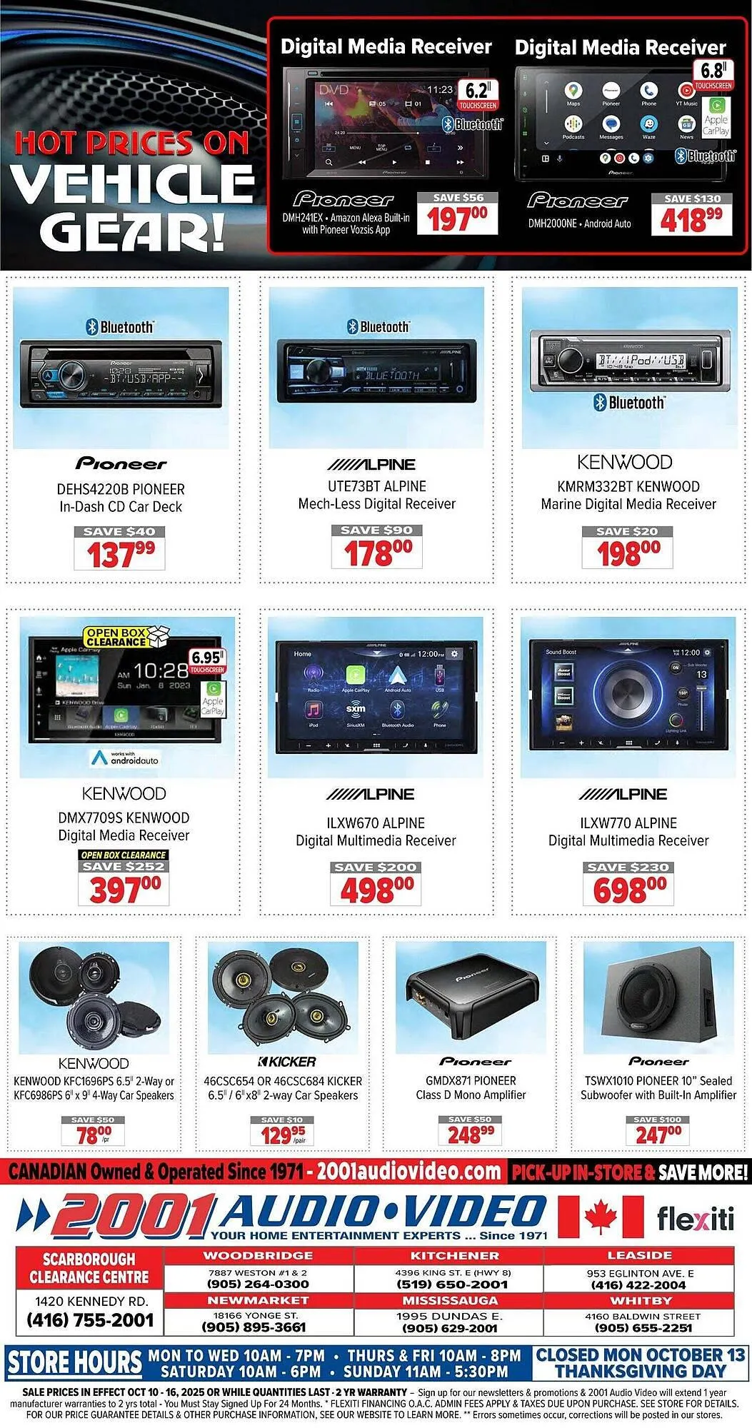 2001 Audio Video flyer from October 10 to October 23 2025 - flyer page 15