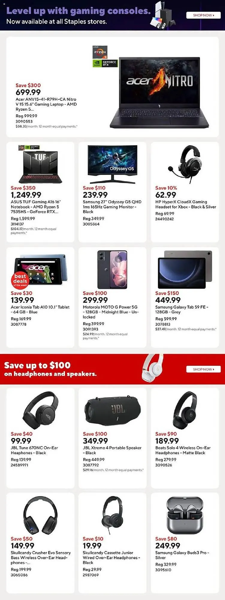 Staples flyer from July 25 to August 1 2025 - flyer page 8