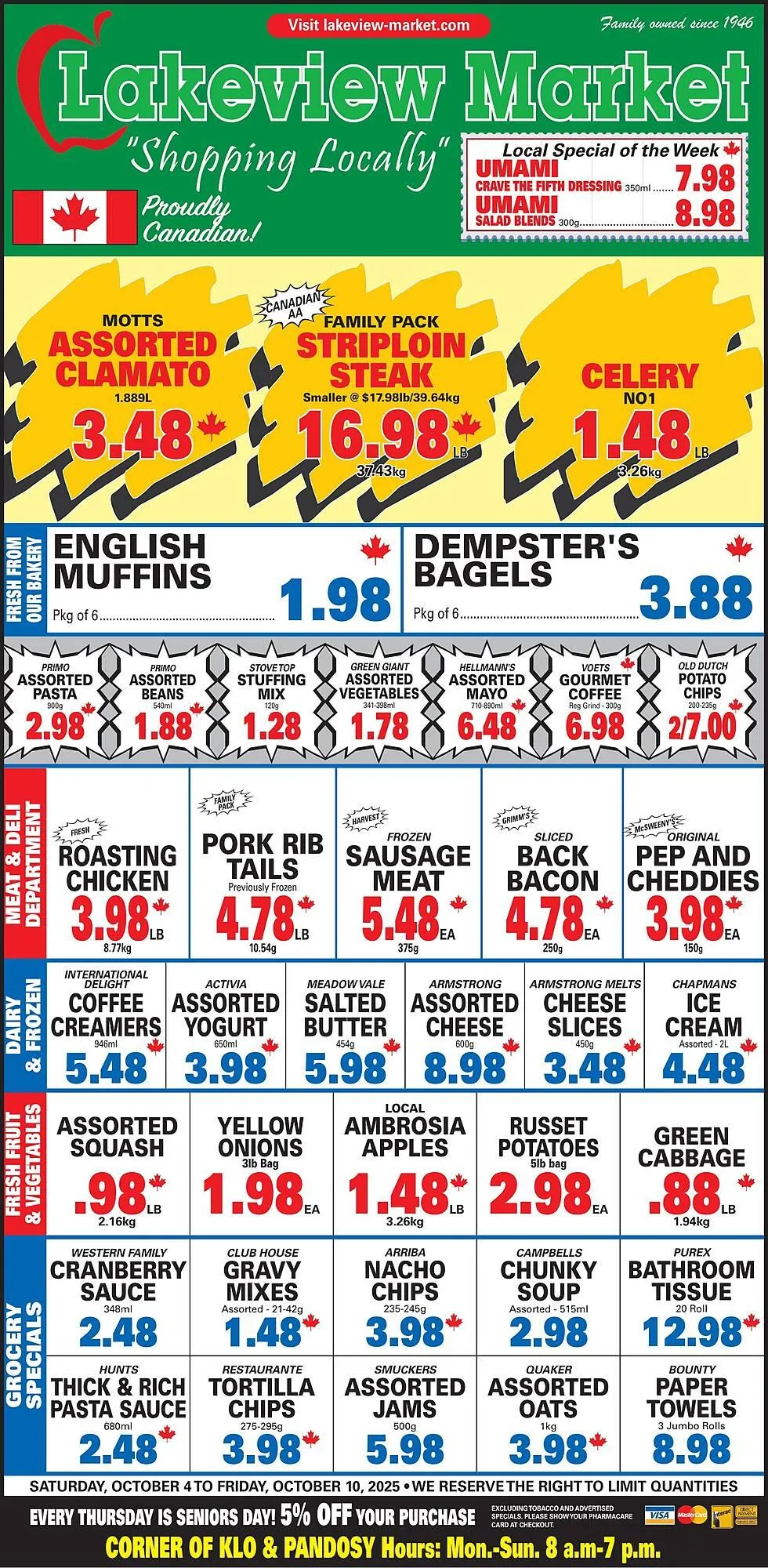 Lakeview Market flyer from October 3 to December 26 2025 - flyer page 1