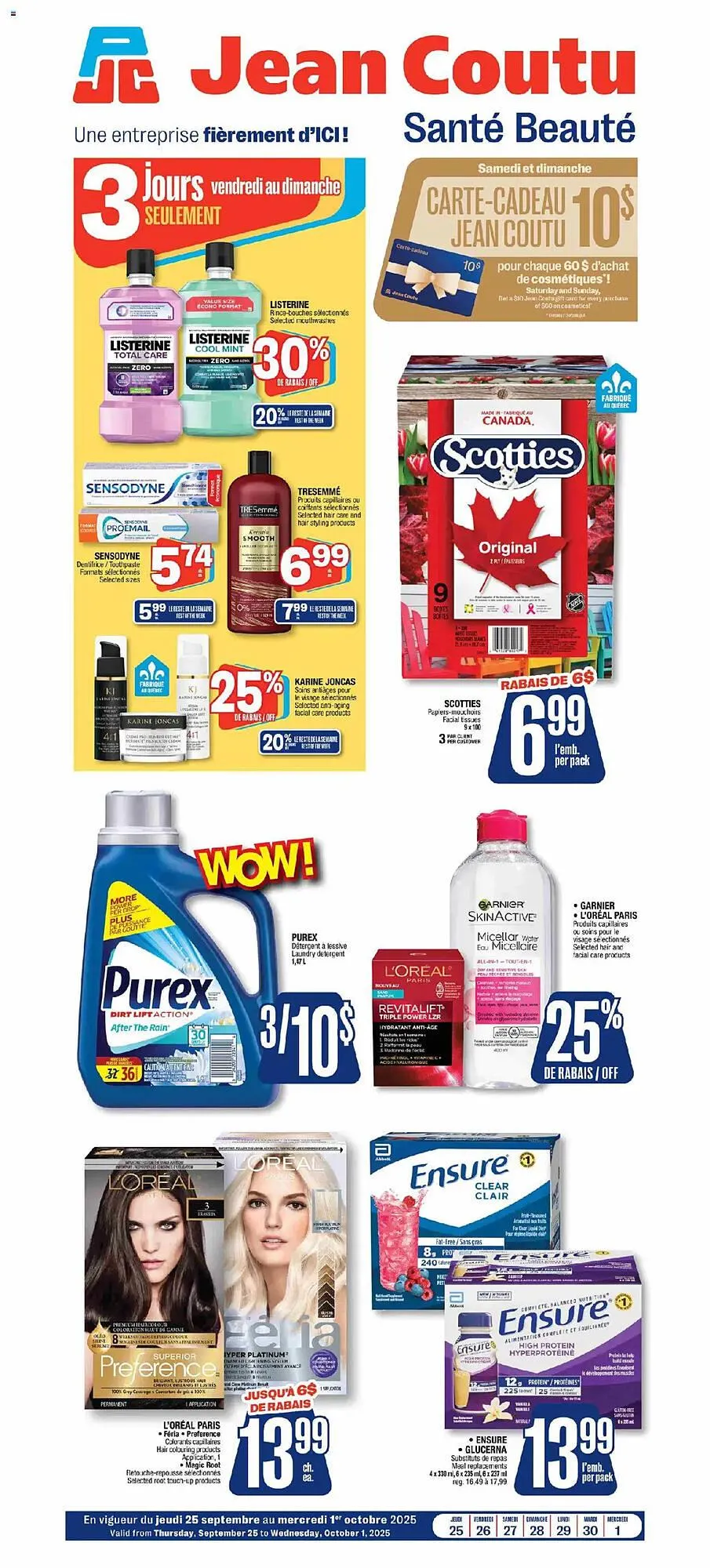 Jean Coutu flyer from September 25 to October 2 2025 - flyer page 1