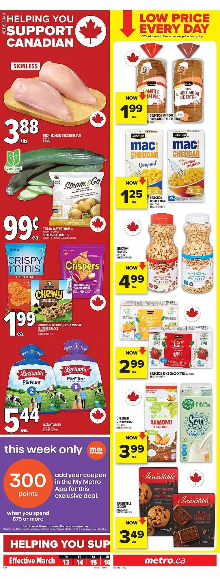 Metro flyer from March 13 to March 19 2025 - flyer page 1