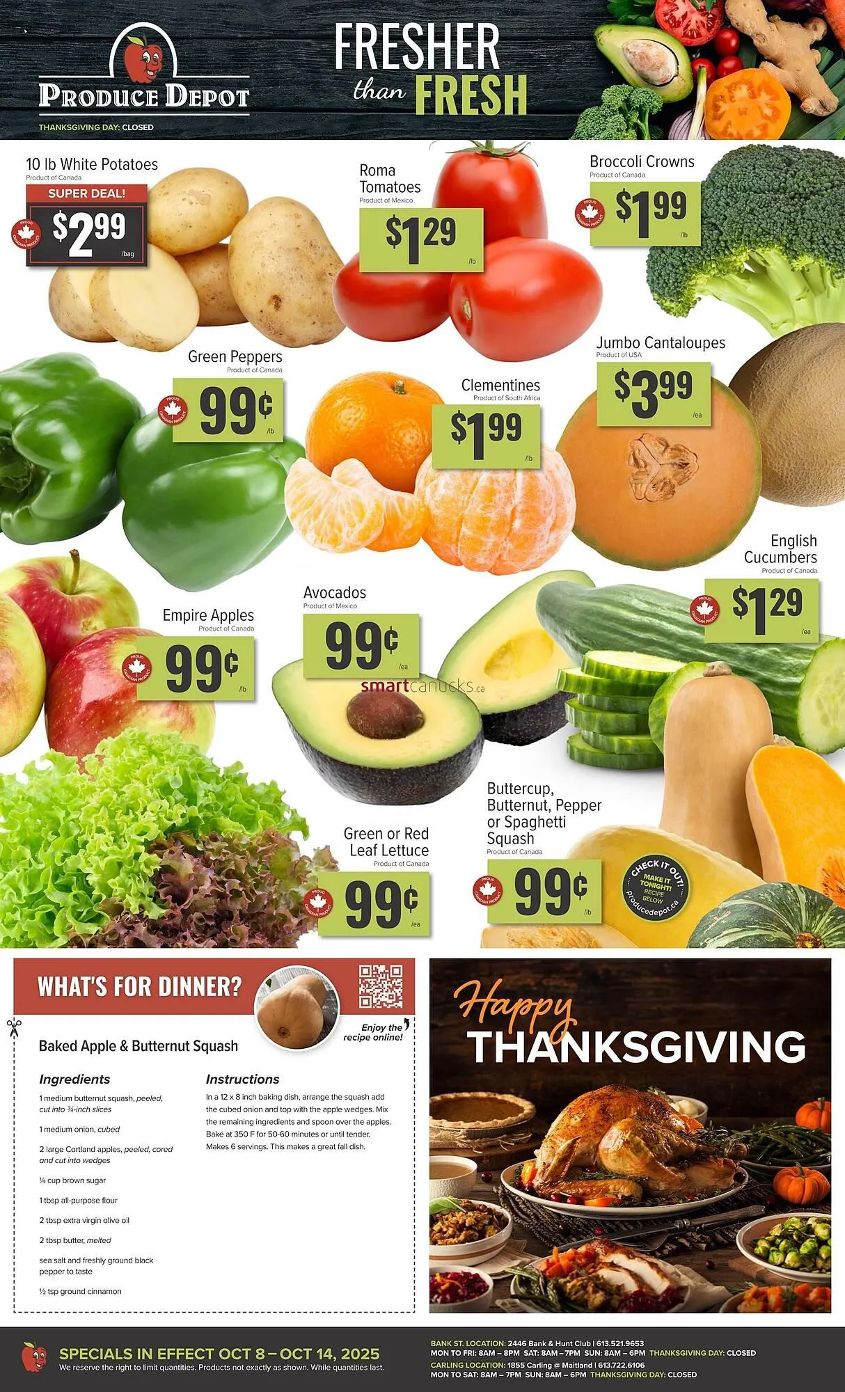 Produce Depot flyer from October 8 to October 14 2025 - flyer page 1