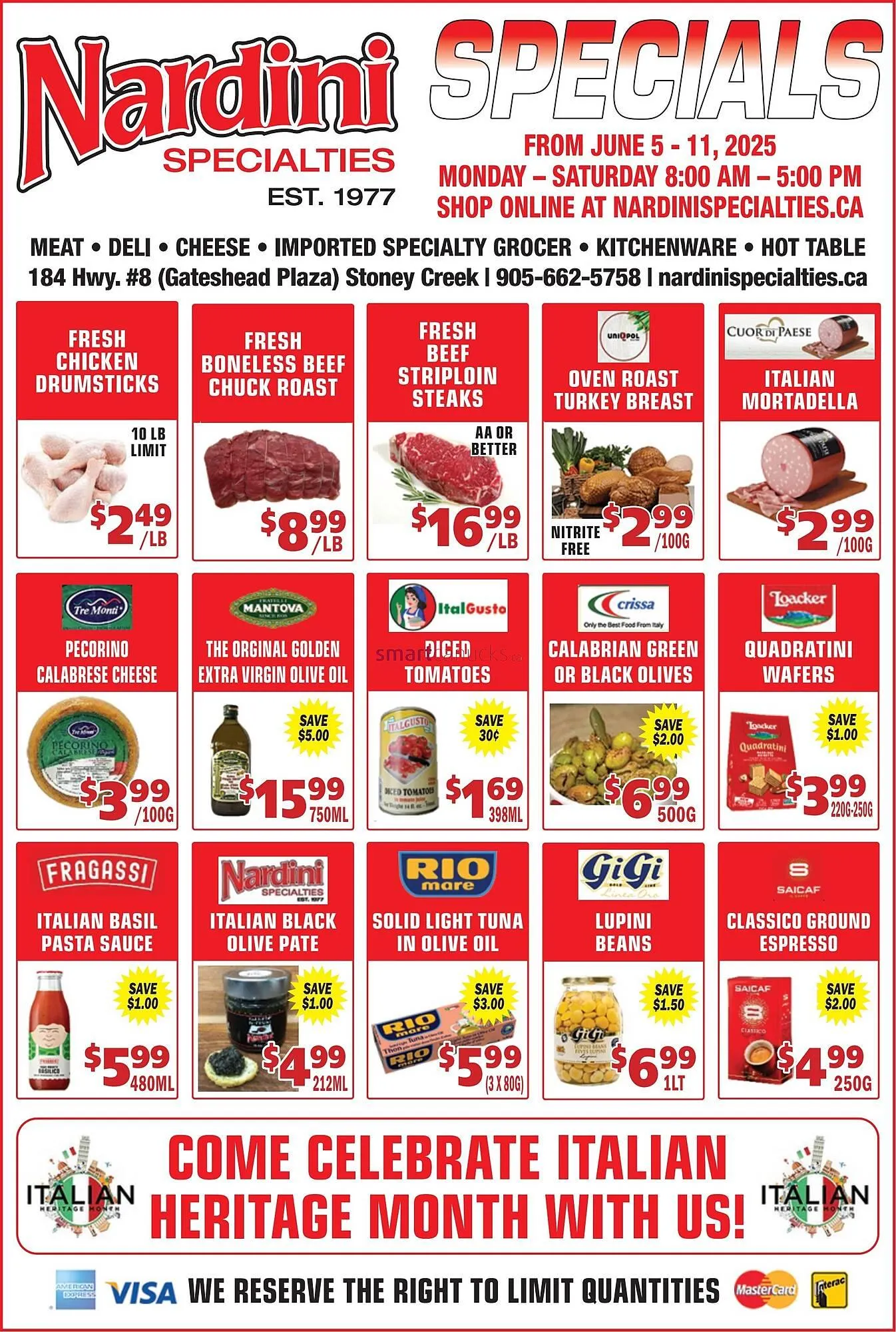 Nardini Specialties flyer - 1