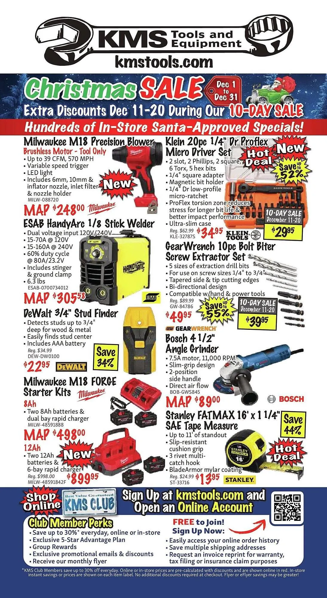 KMS Tools flyer from December 1 to January 1 2026 - flyer page 48