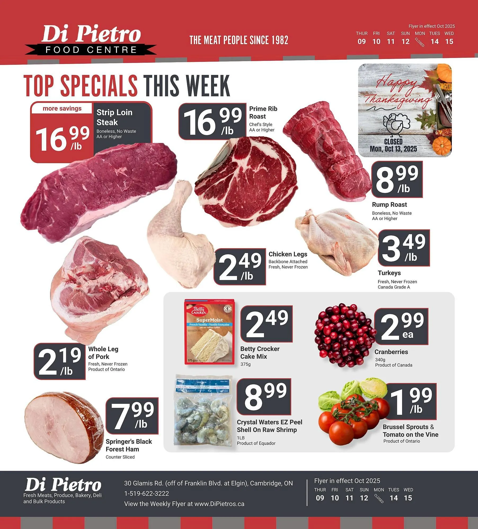 Di Pietro flyer from October 9 to October 15 2025 - flyer page 1