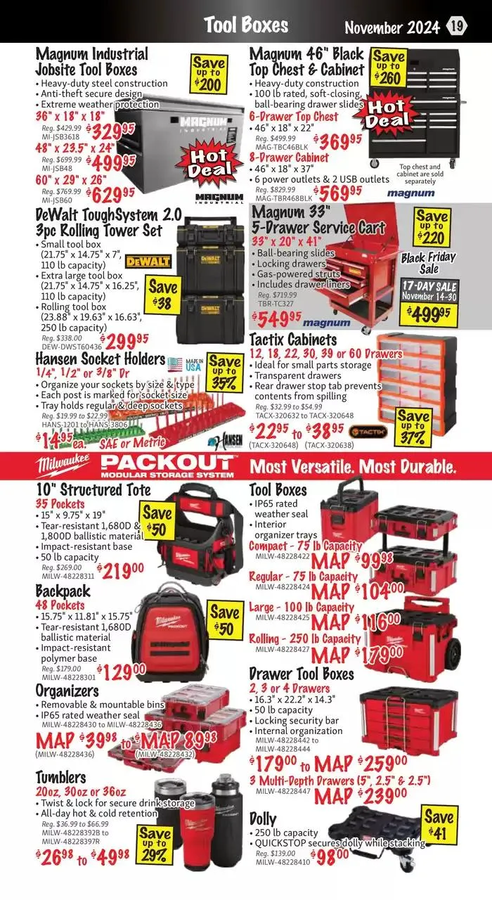KMS Tools November 2024 Black Friday Sale from November 1 to November 15 2024 - flyer page 19
