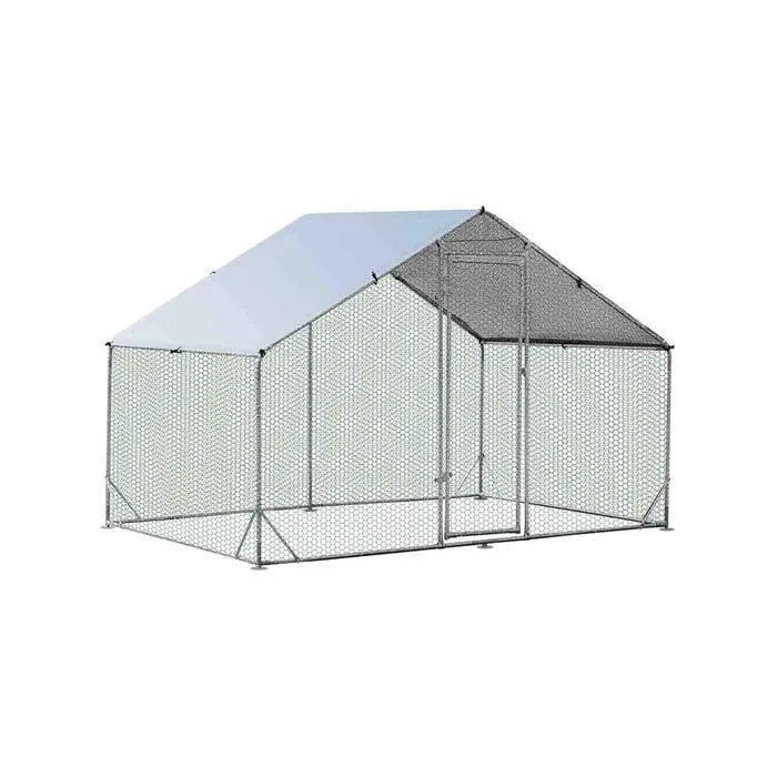 Costway Large Walk-in Chicken Coop Outdoor 2x3x1.95m