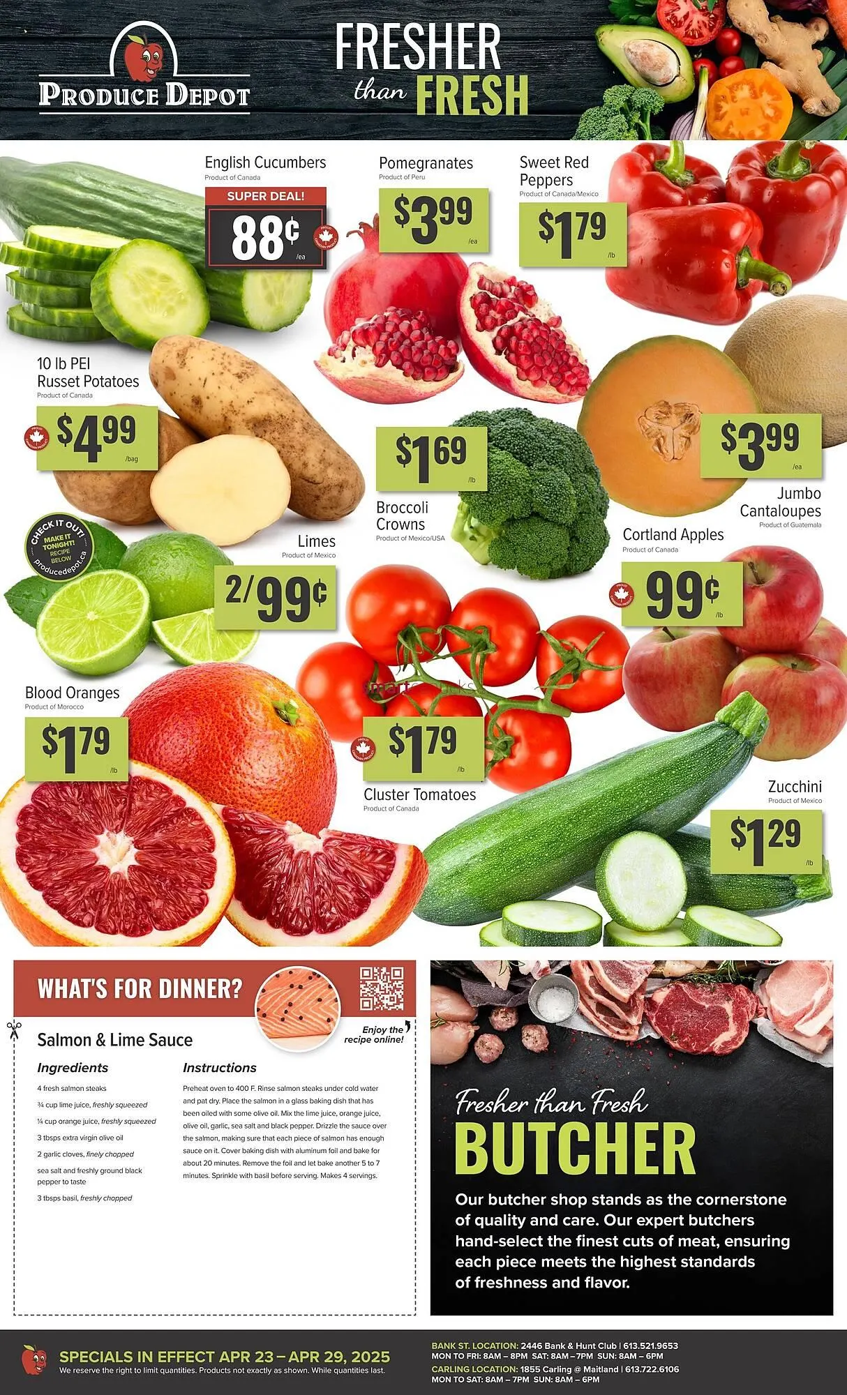 Produce Depot flyer from April 23 to May 20 2025 - flyer page 1