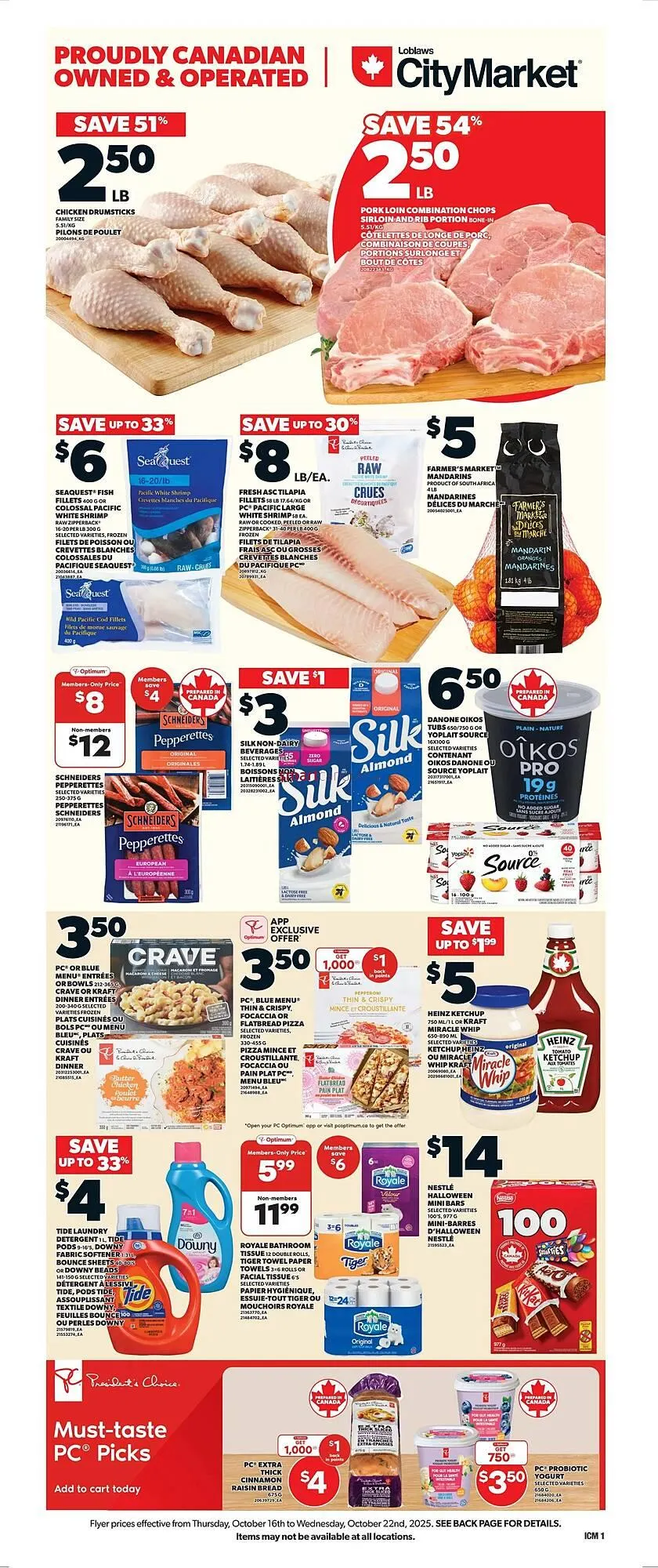 Loblaws flyer from October 16 to October 22 2025 - flyer page 1