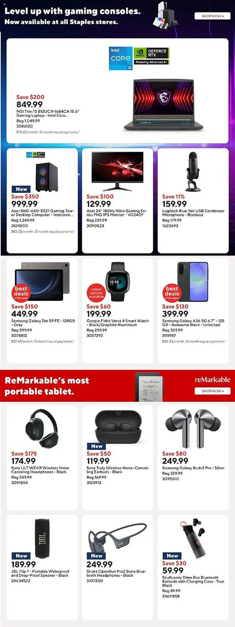 Staples flyer from October 10 to October 13 2025 - flyer page 6