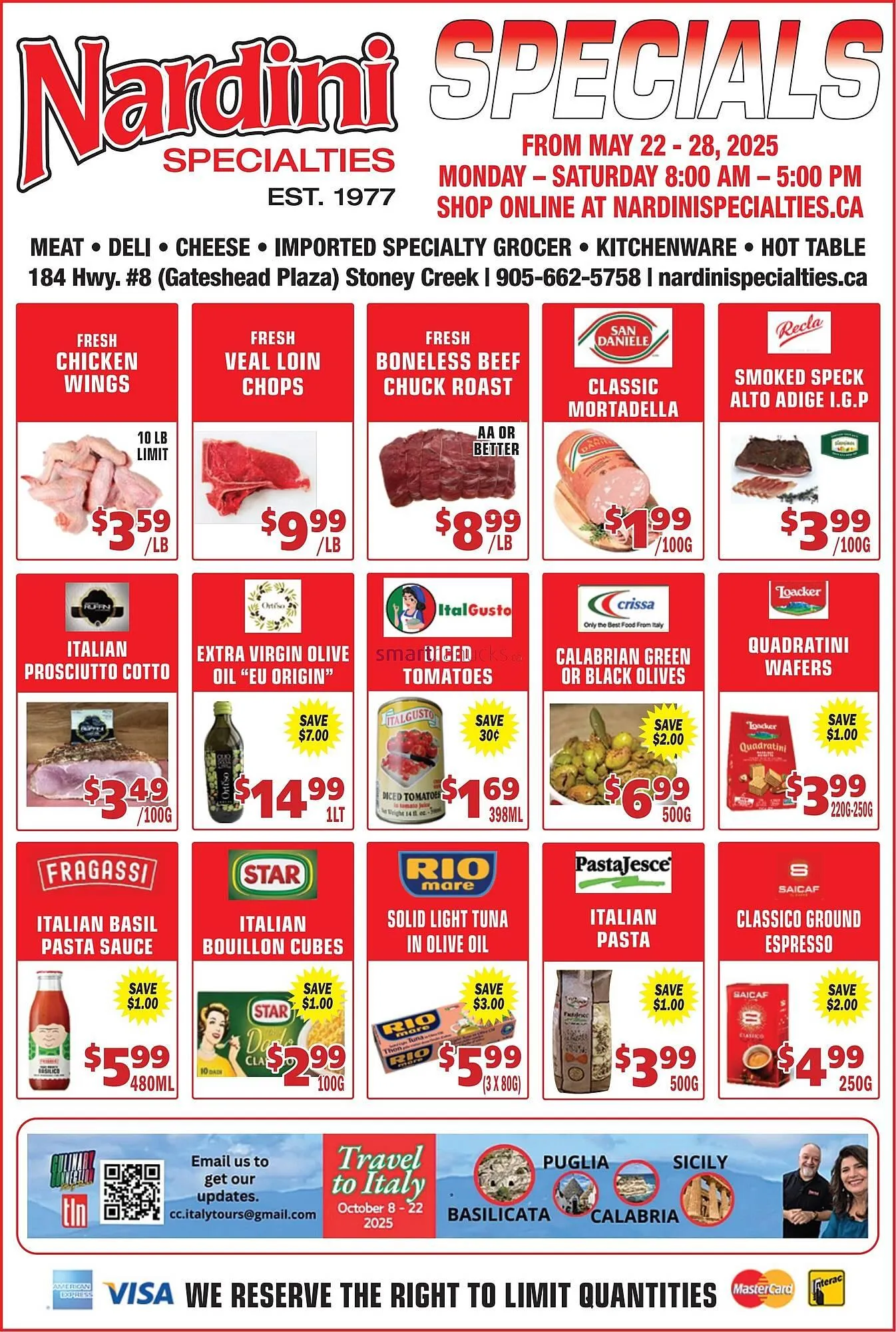 Nardini Specialties flyer - 1