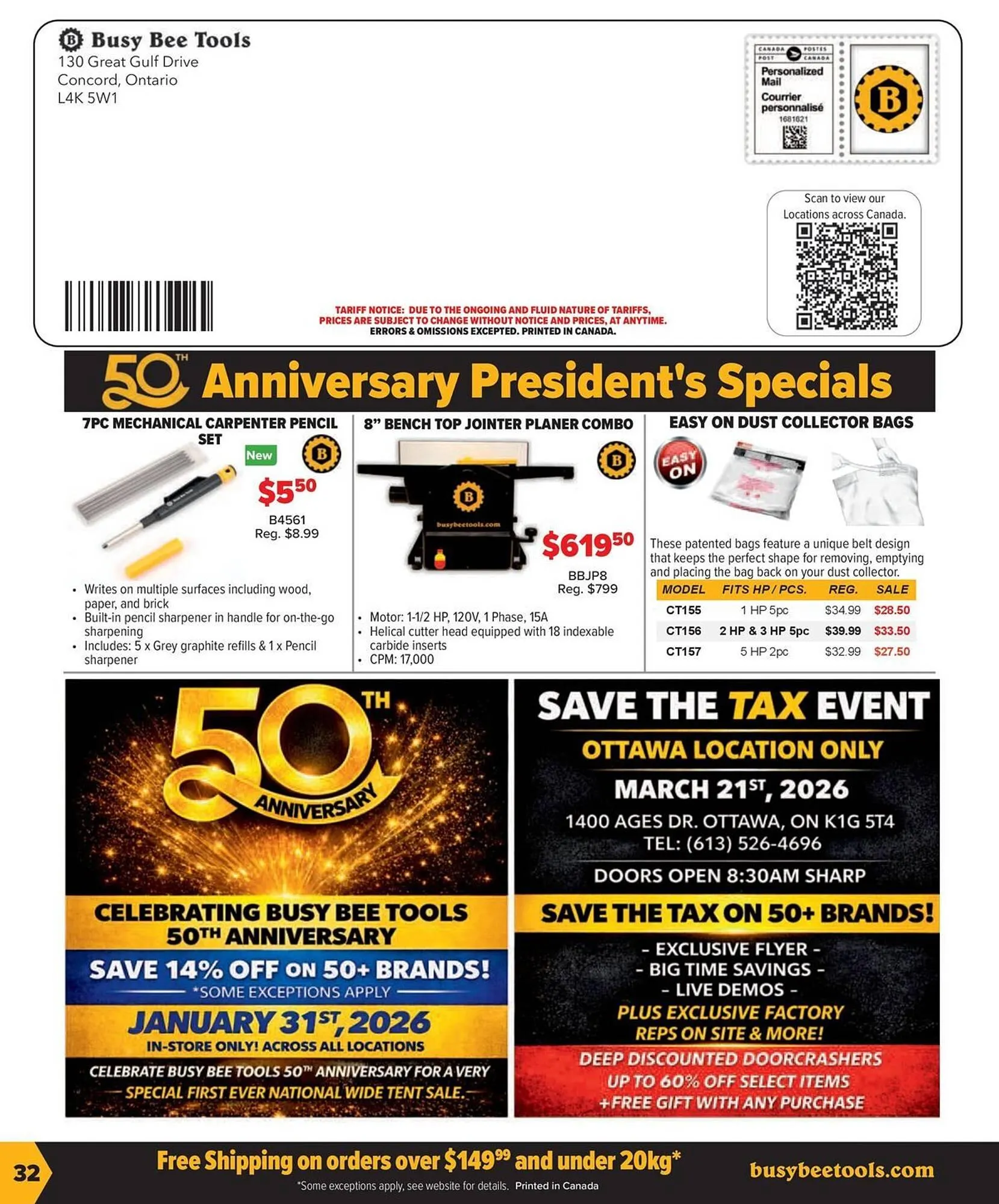 Busy Bee Tools flyer from January 19 to March 28 2026 - flyer page 32