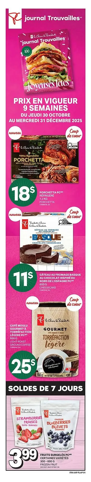 Axep flyer from October 30 to November 5 2025 - flyer page 1