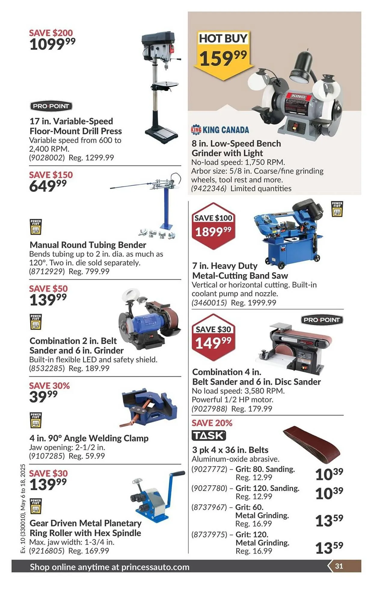 Princess Auto flyer from May 6 to May 18 2025 - flyer page 36