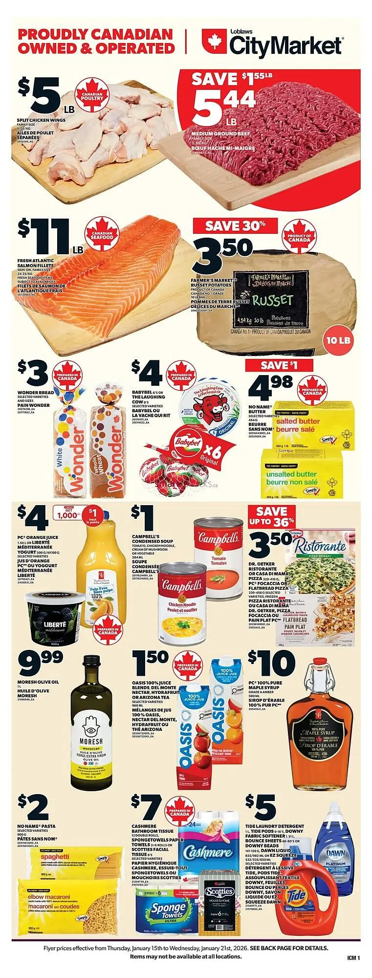 Loblaws flyer from January 15 to January 21 2026 - flyer page 1