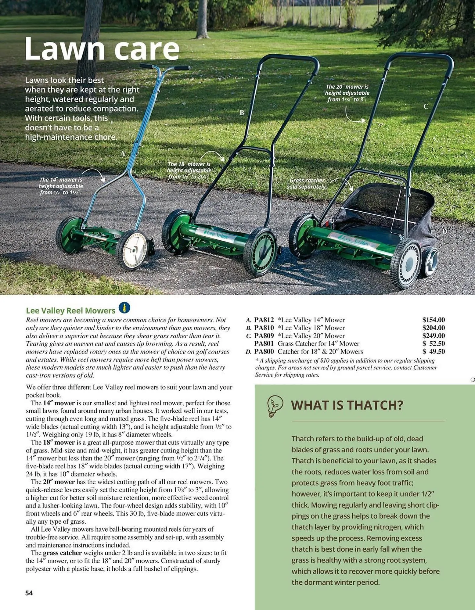 Lee Valley Tools flyer from July 8 to December 31 2025 - flyer page 54