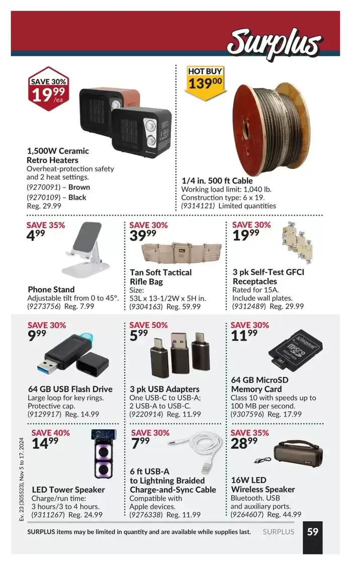National Sale from November 5 to November 17 2024 - flyer page 63
