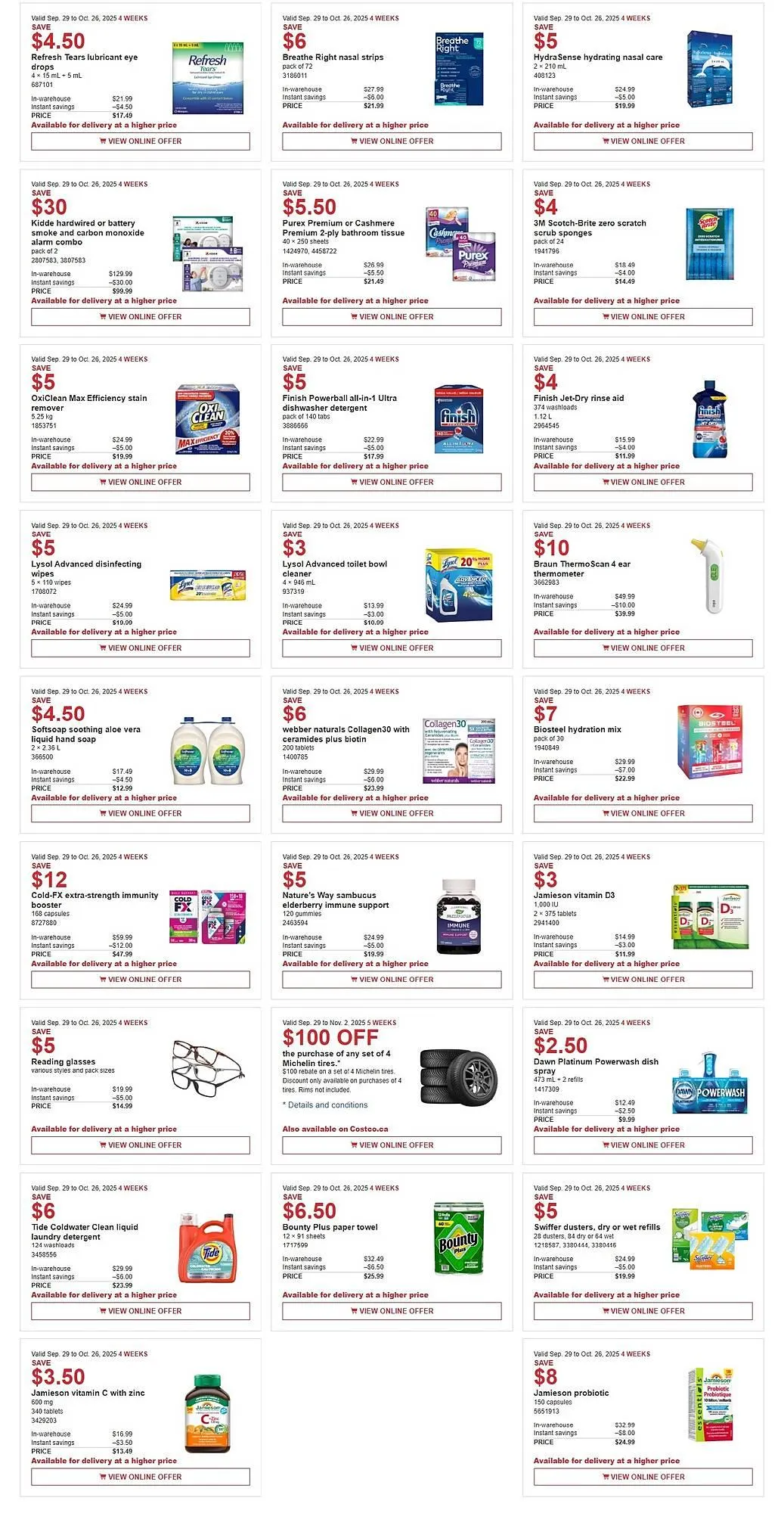Costco flyer from October 1 to October 26 2025 - flyer page 4