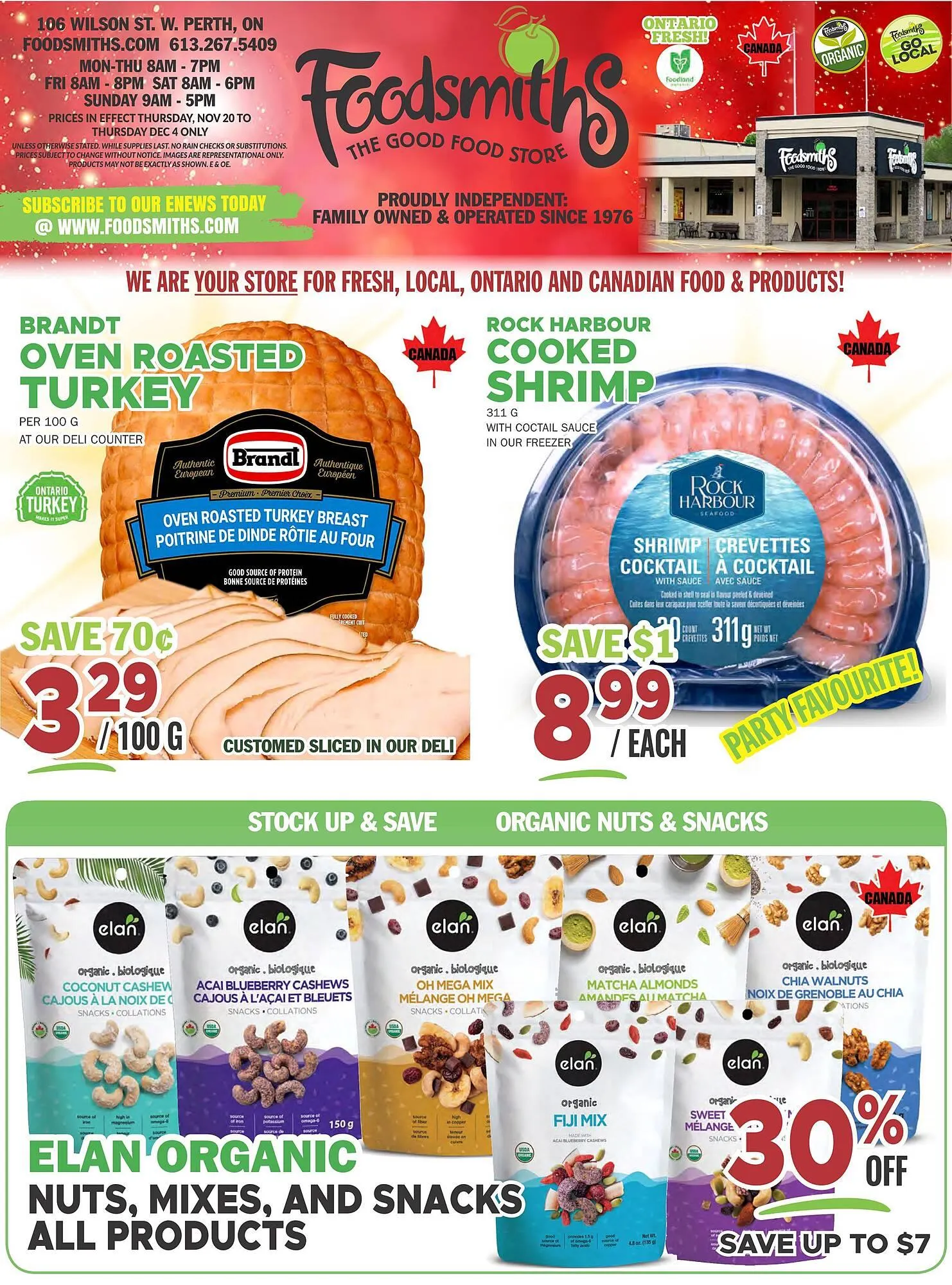 Foodsmiths flyer from November 20 to November 26 2025 - flyer page 1