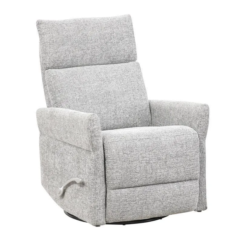 Fauteuil inclinable berçant et pivotant - gris pâle