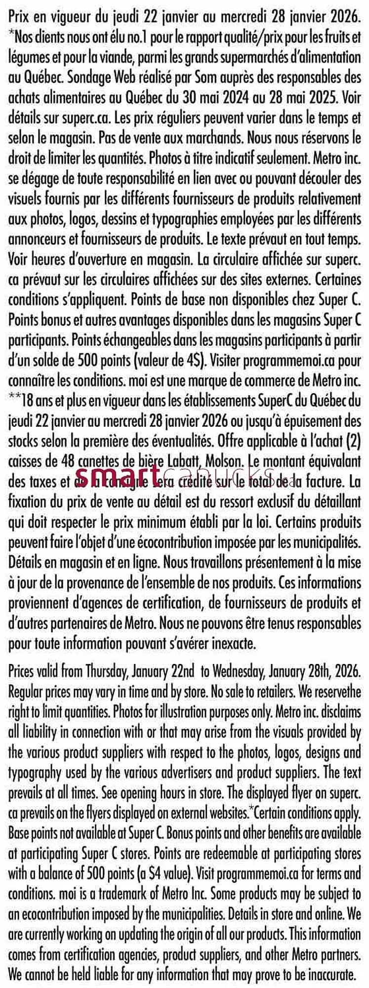 Super C flyer from January 22 to January 28 2026 - flyer page 17