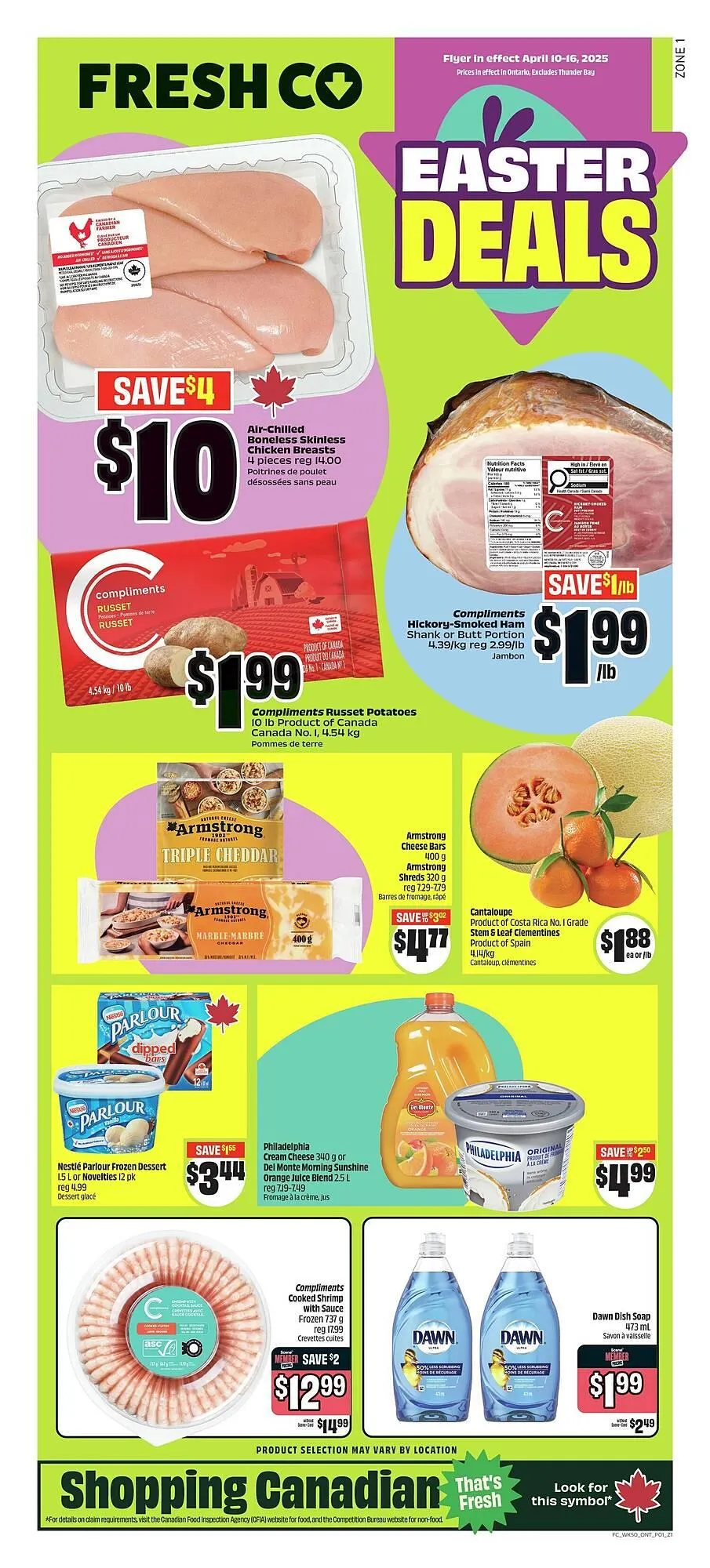 FreshCo flyer from April 11 to May 4 2025 - flyer page 1