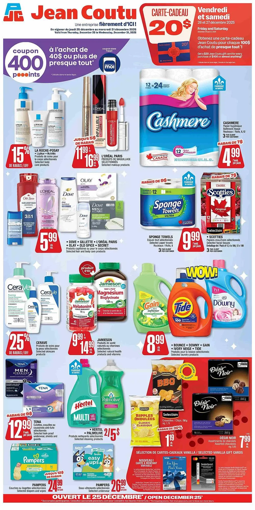Jean Coutu flyer from December 25 to December 31 2025 - flyer page 1
