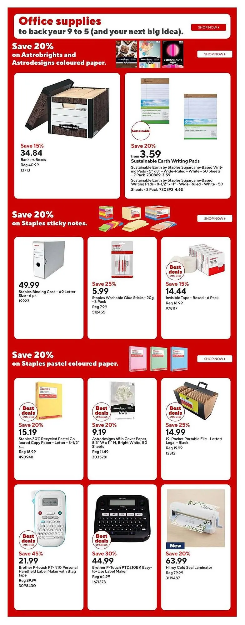 Staples flyer from March 13 to March 19 2026 - flyer page 14