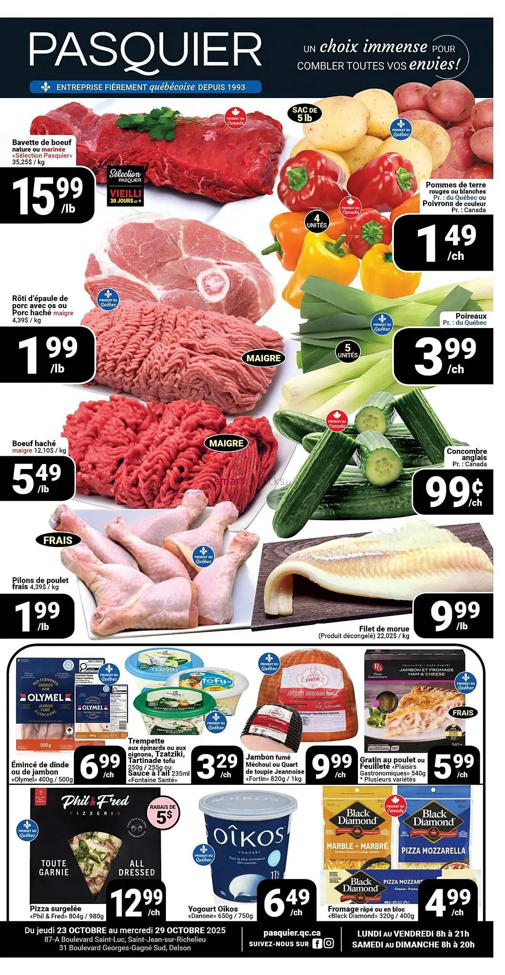 Pasquier flyer from October 23 to October 29 2025 - flyer page 1