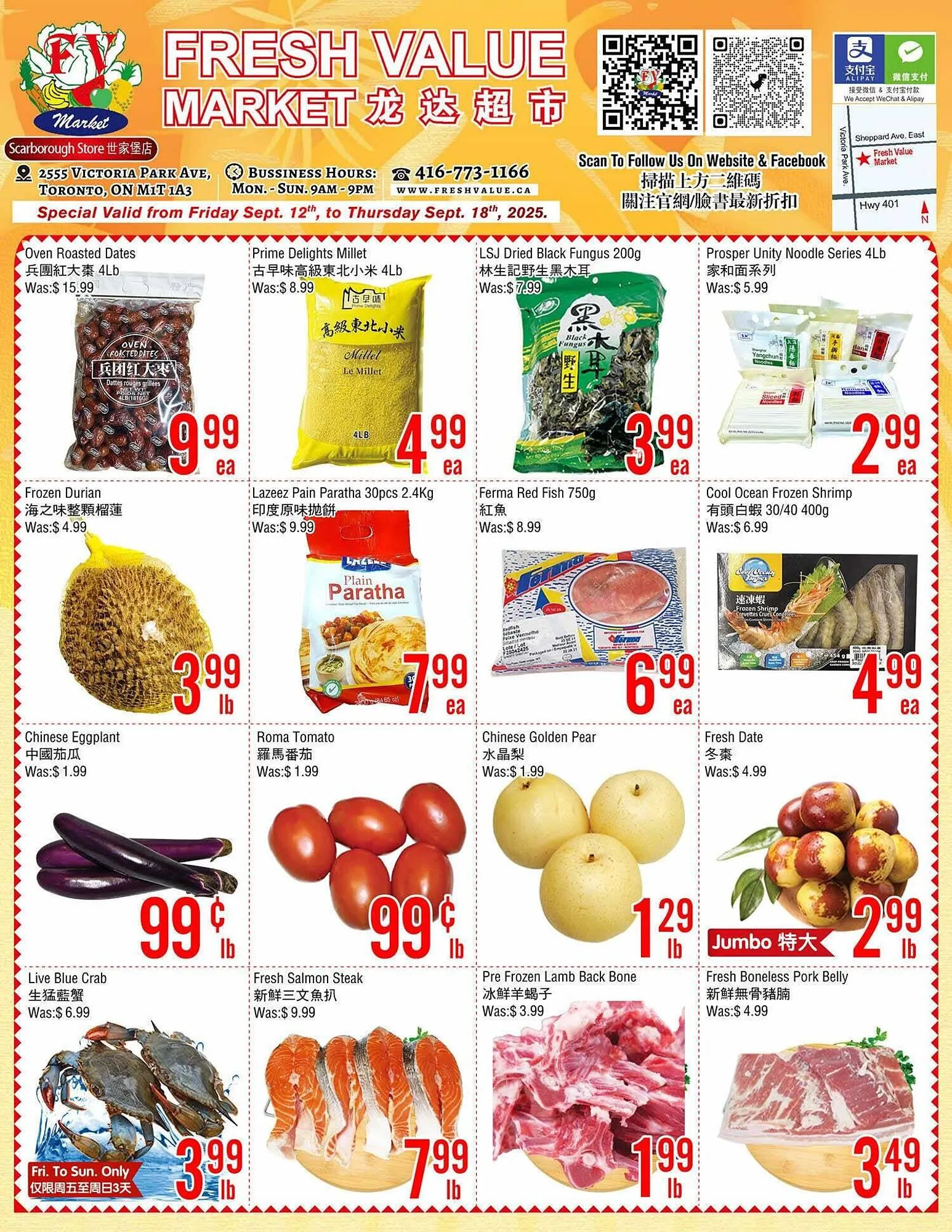 Fresh Value flyer from September 12 to September 18 2025 - flyer page 1