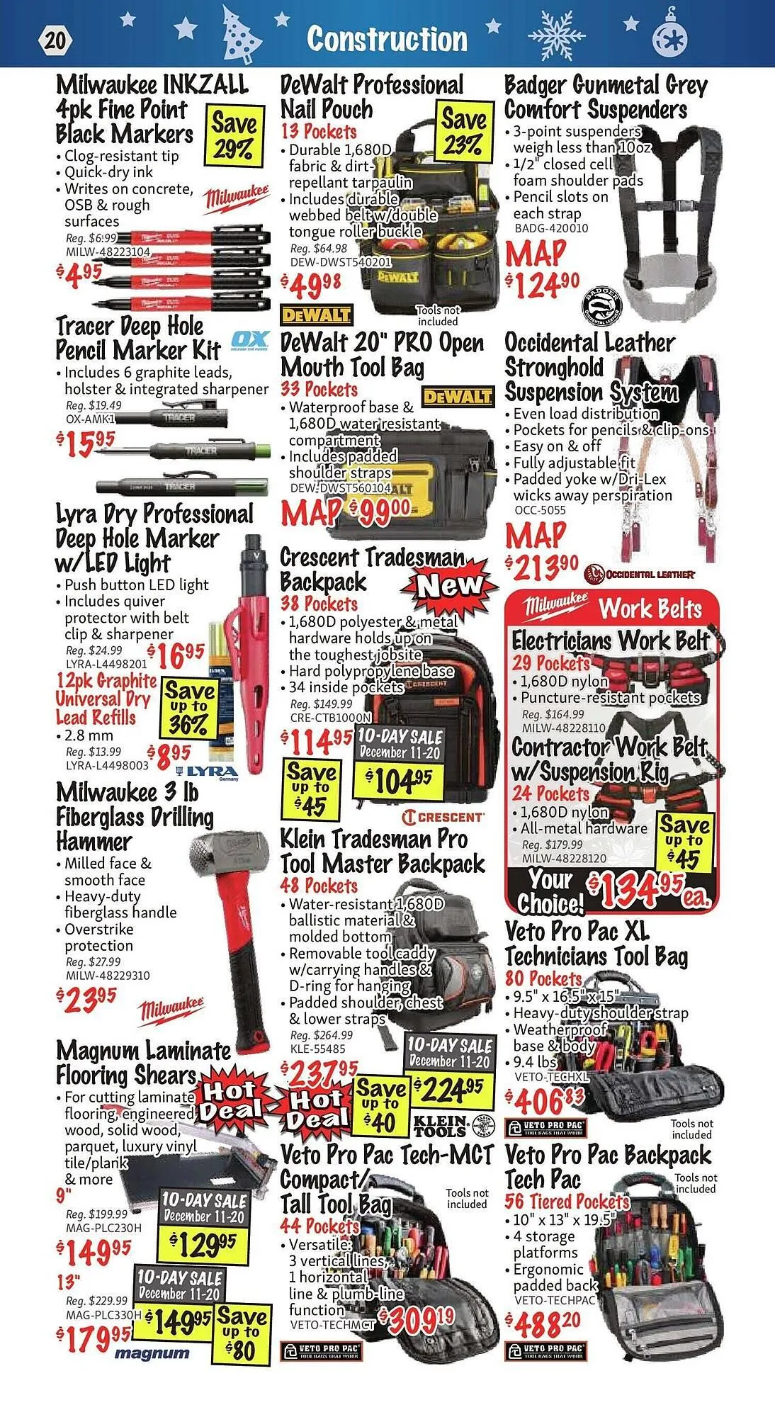 KMS Tools flyer from December 1 to January 1 2026 - flyer page 20