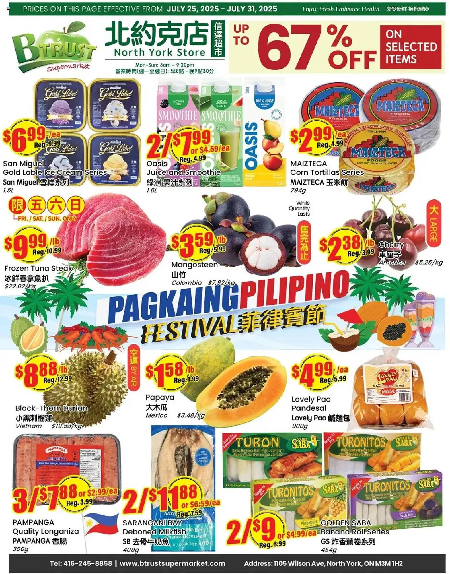 Btrust Supermarket flyer from July 25 to August 1 2025 - flyer page 1