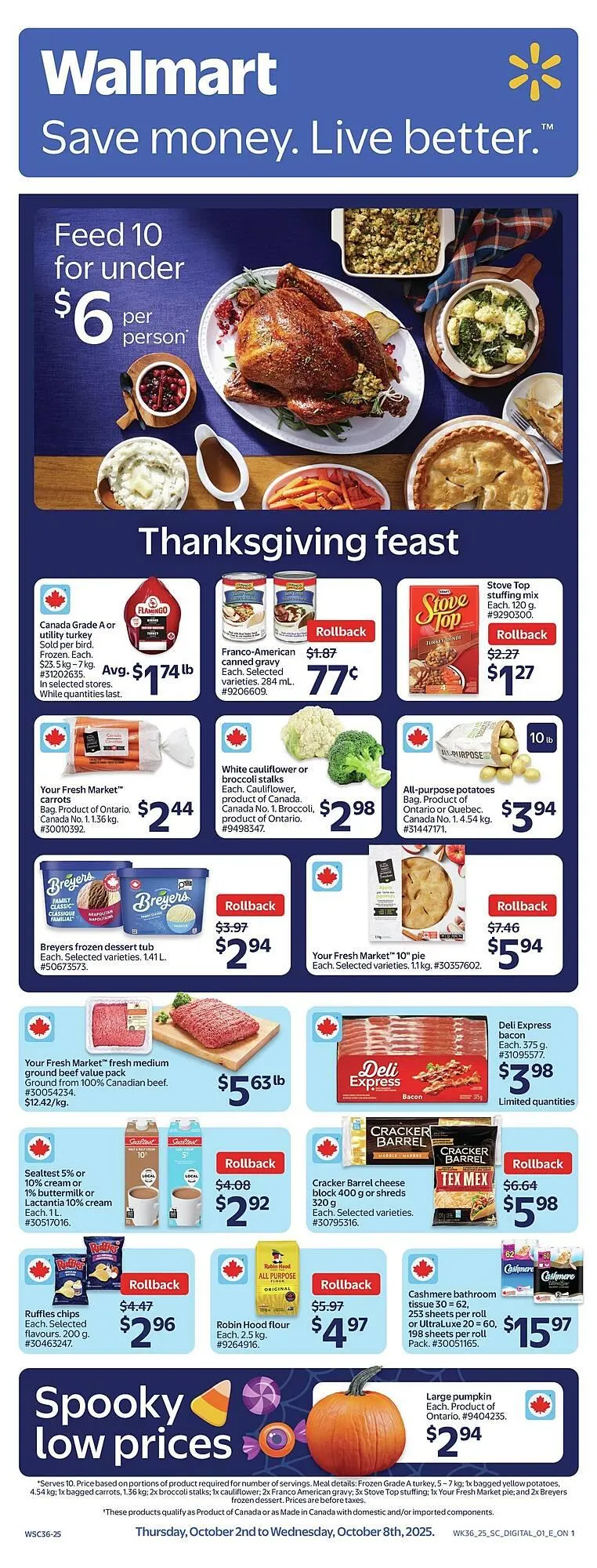 Walmart flyer from October 2 to October 9 2025 - flyer page 1