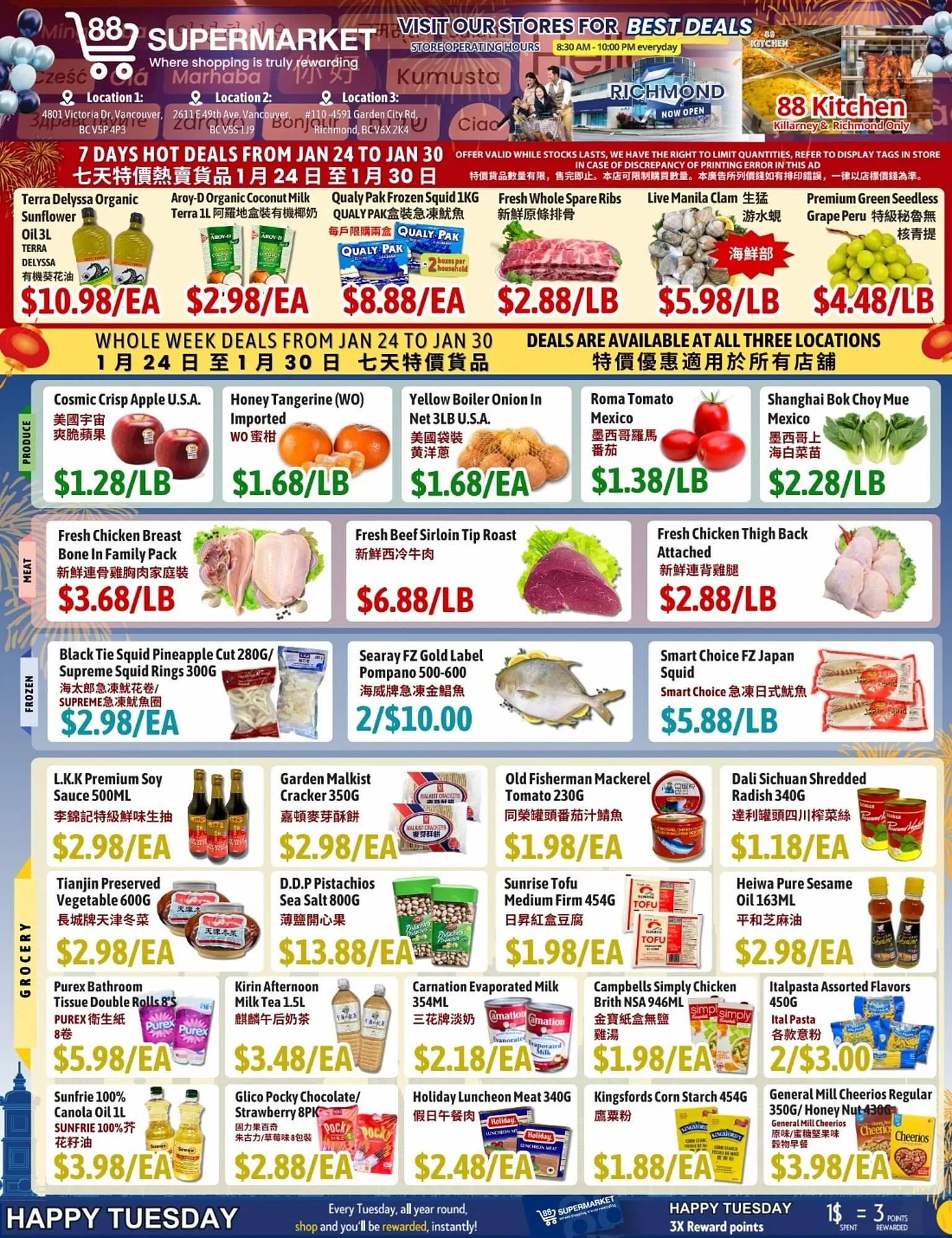 88 Supermarket flyer from January 24 to January 30 2025 - flyer page 1