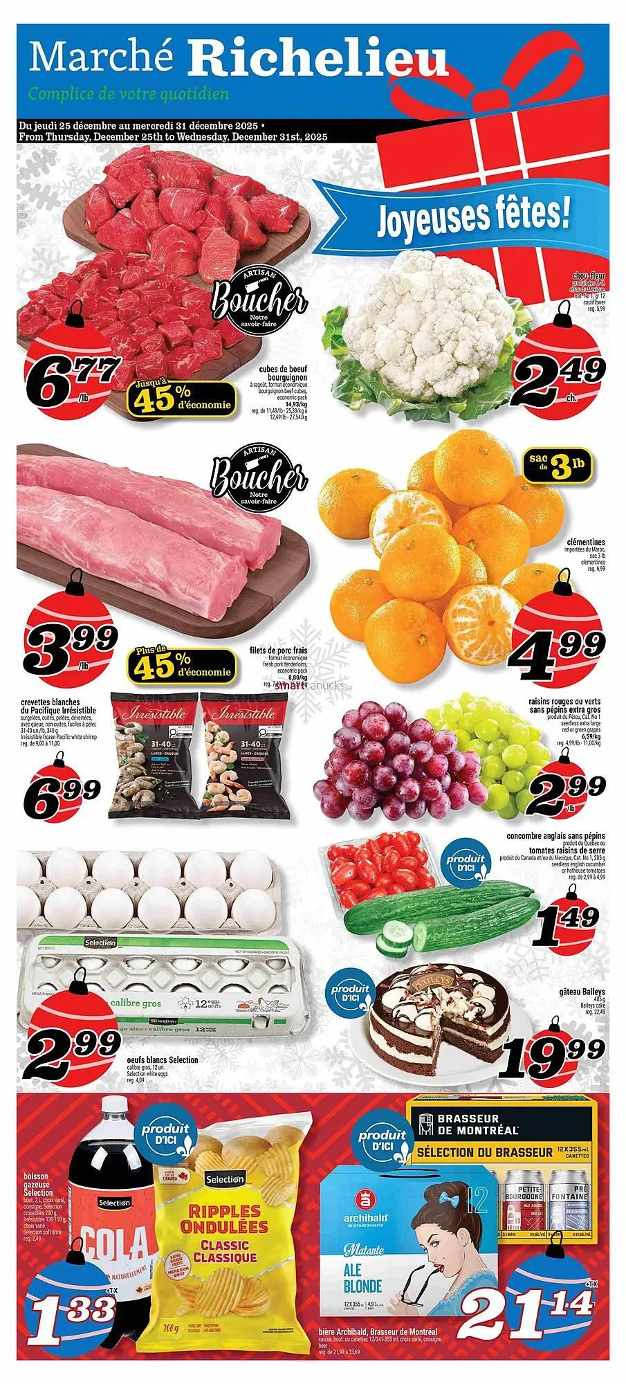Marché Richelieu flyer from December 25 to December 31 2025 - flyer page 1