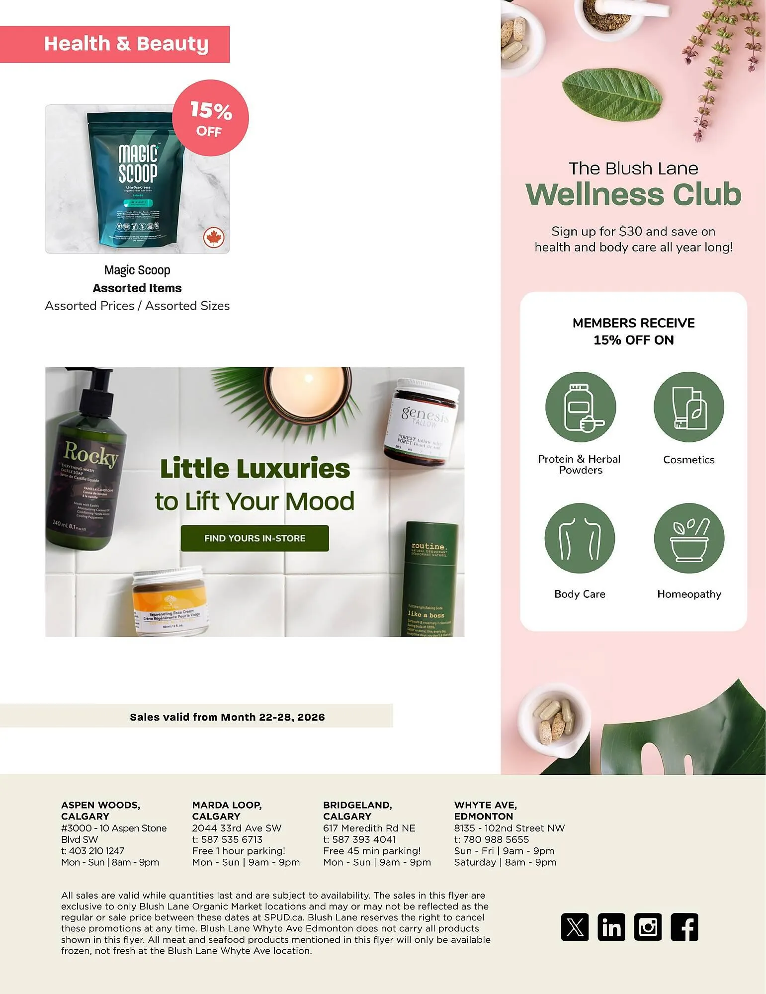 Blush Lane Organics flyer from March 22 to March 28 2026 - flyer page 5