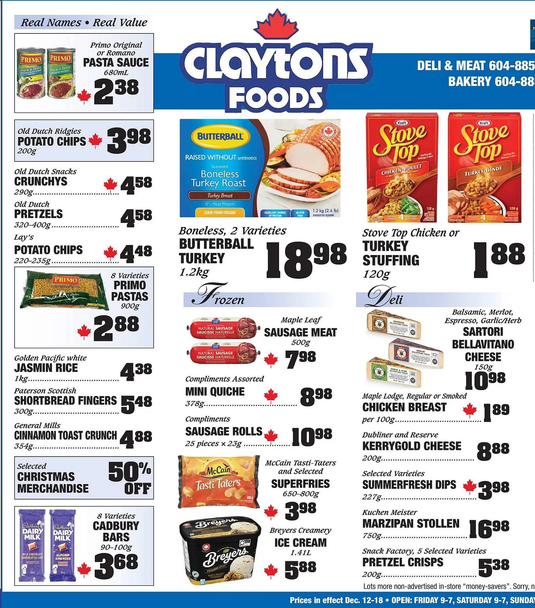 Claytons Heritage Market flyer from December 12 to December 18 2025 - flyer page 2