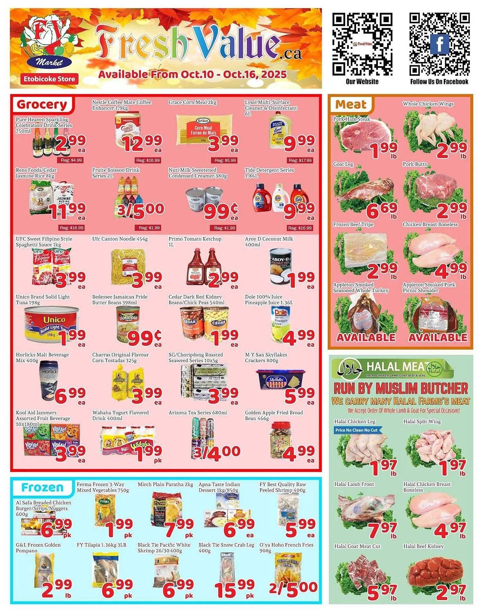 Fresh Value flyer from October 10 to October 17 2025 - flyer page 1