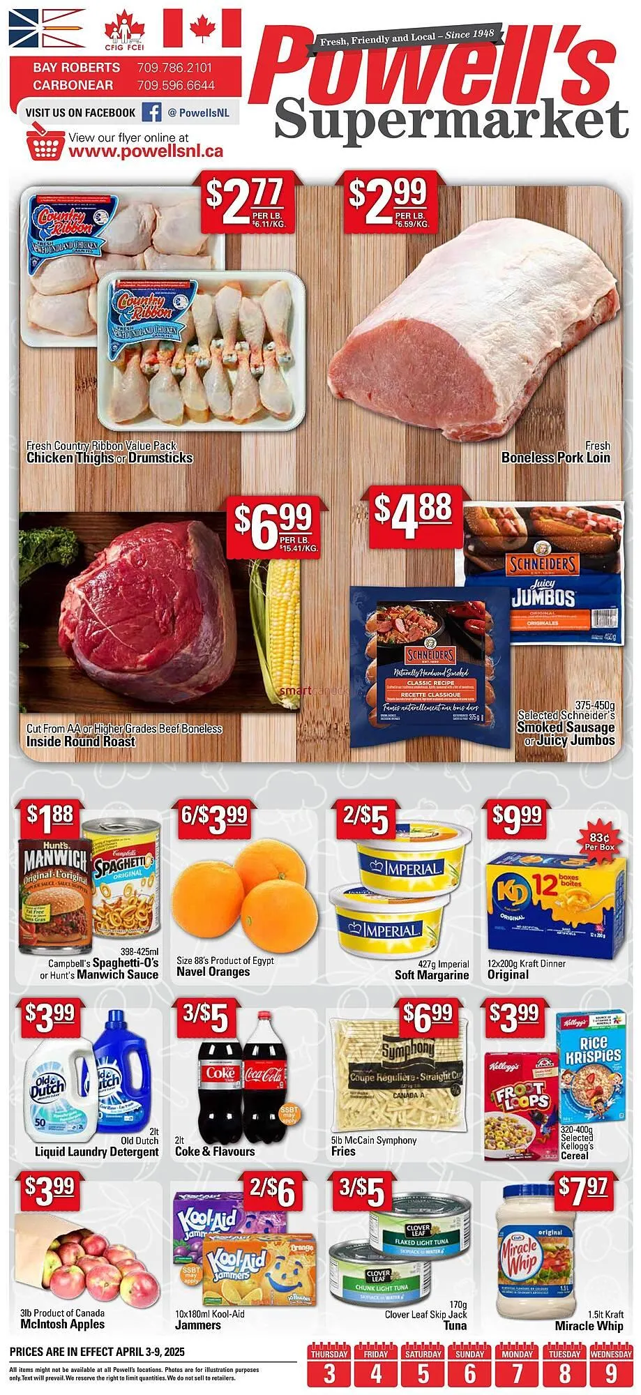 Powell's Supermarket flyer from April 2 to April 15 2025 - flyer page 1