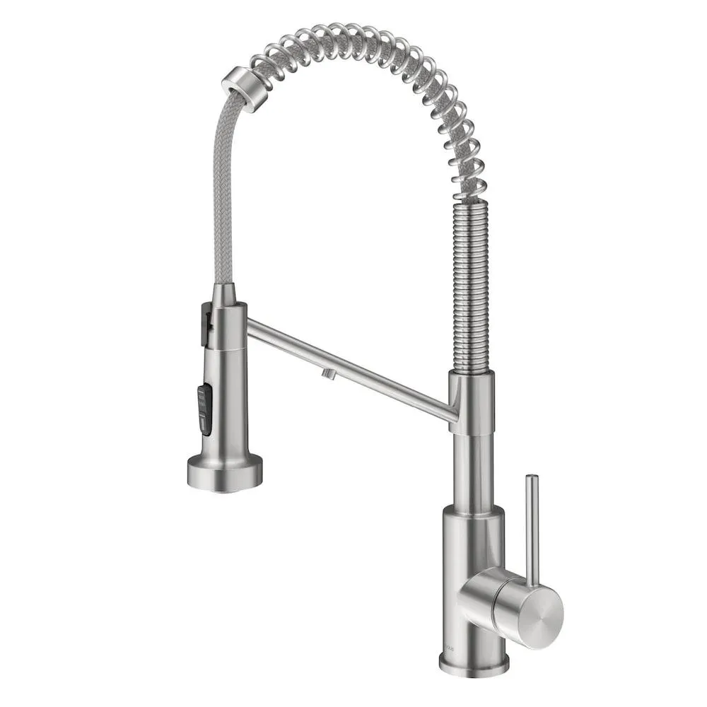 Bolden Pull-Down Single Handle Water Filter Faucet in Stainless Steel