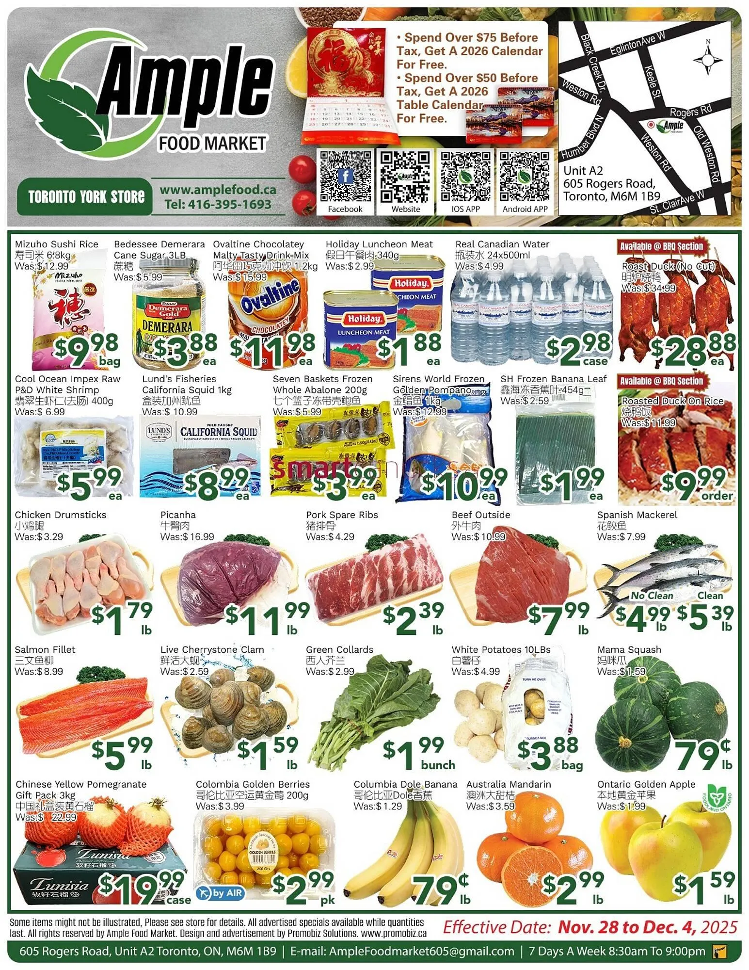 Ample Food Market flyer from November 28 to December 4 2025 - flyer page 1