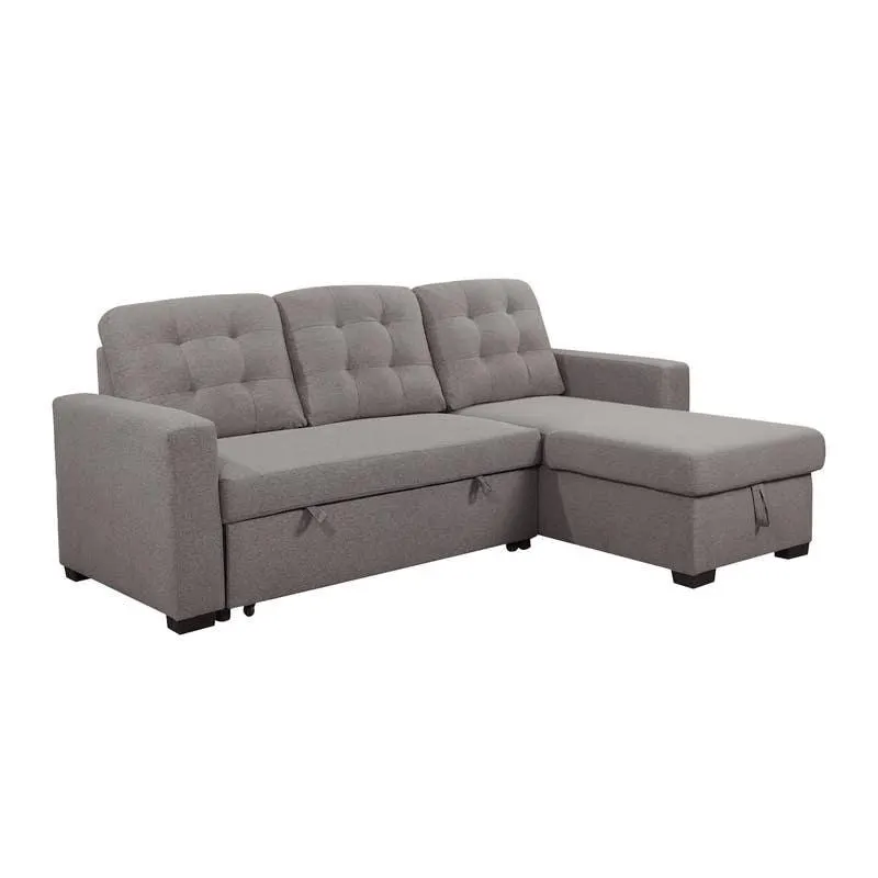 Sectionnel convertible réversible avec rangement