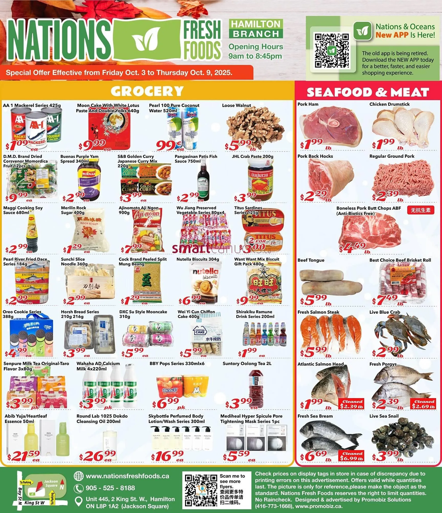 Nations Fresh Foods flyer from October 3 to October 9 2025 - flyer page 1
