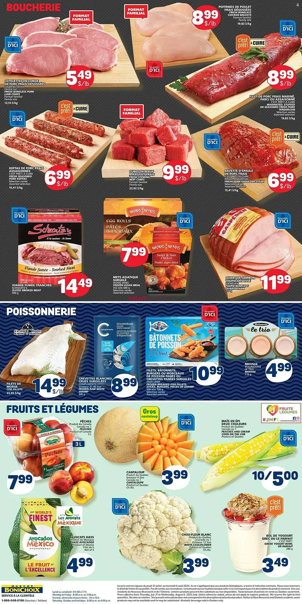 Marché Bonichoix flyer from July 31 to August 6 2025 - flyer page 4