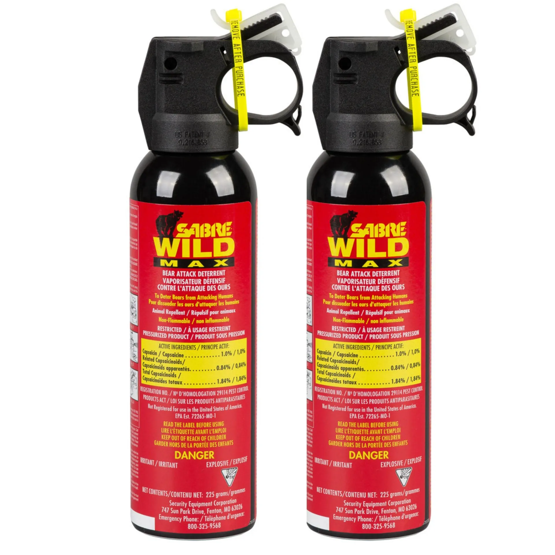 Répulsif pour ours protection maximum - 2/pqt