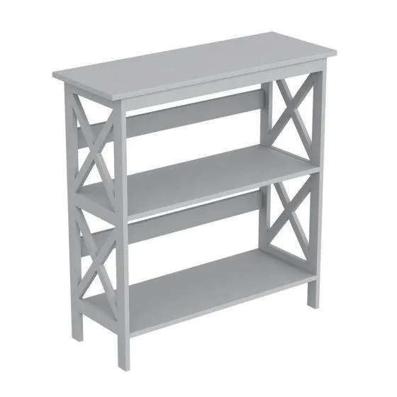 Étagère gris pâle à 3 tablettes