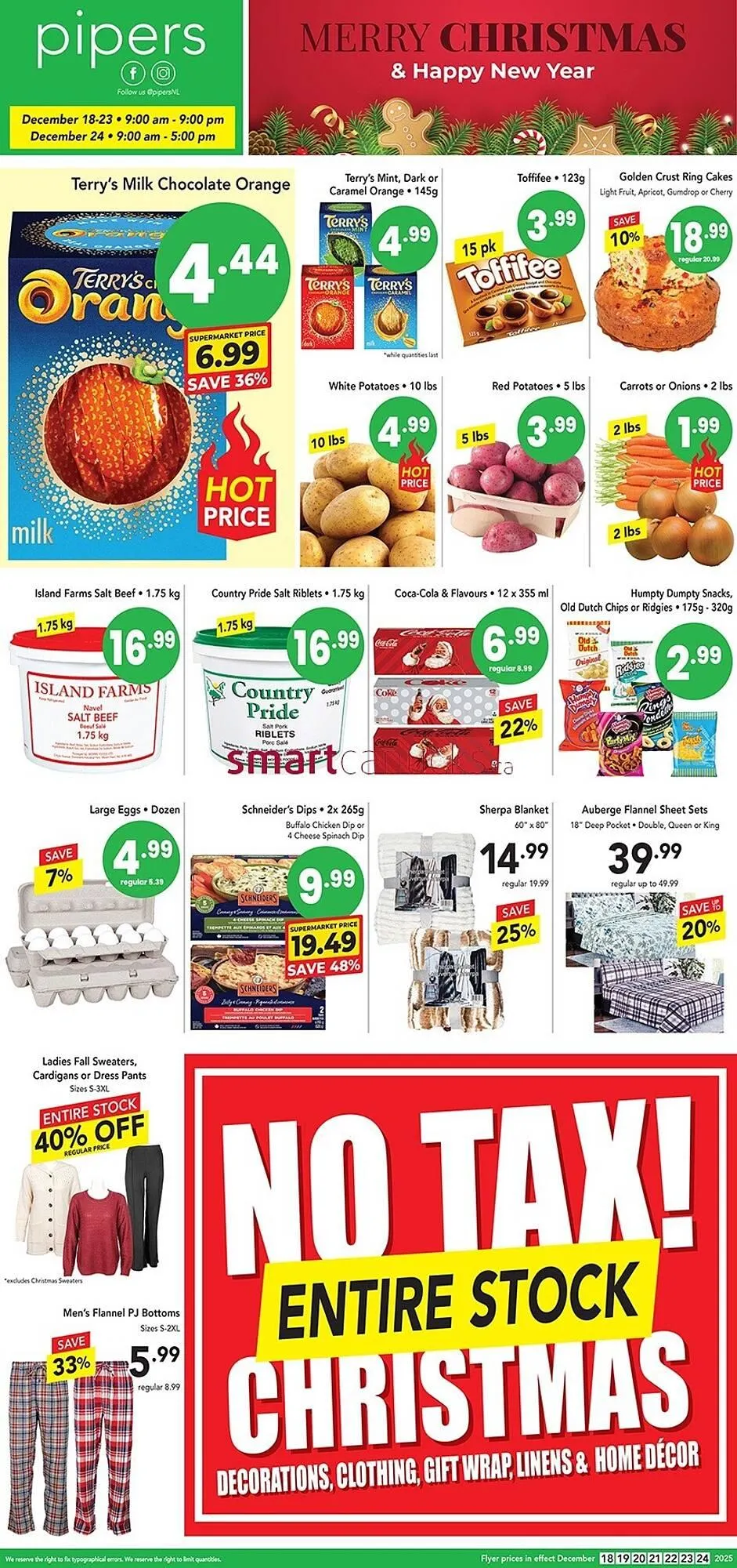 Pipers flyer from December 18 to December 24 2025 - flyer page 1