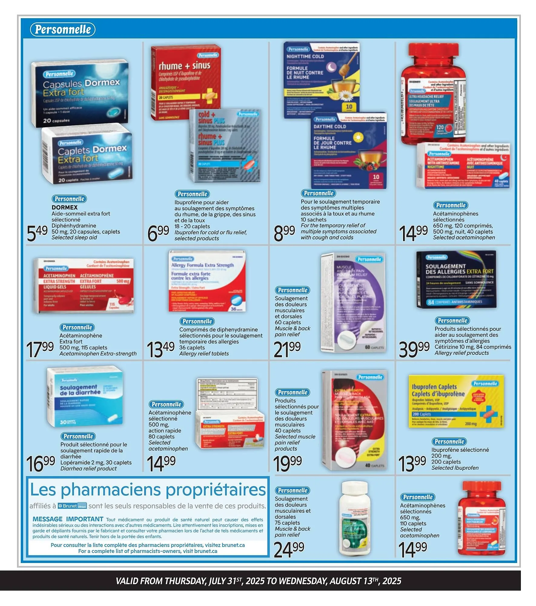 Brunet flyer from July 31 to August 6 2025 - flyer page 3