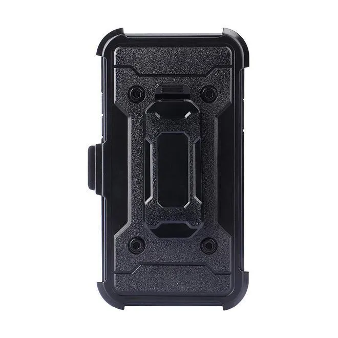 iPhone X Transformer Holster Cover Case 3in1 Combo with Glass Screen Protector - PrimeCables®